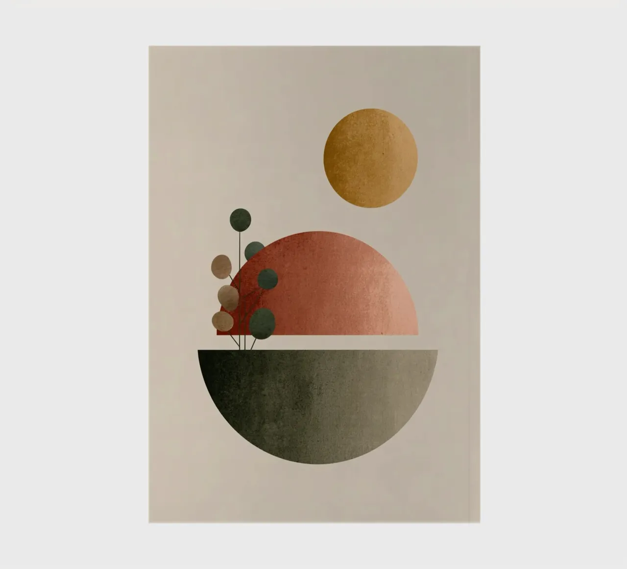 Sun Over Stillness notebook by Geometrica