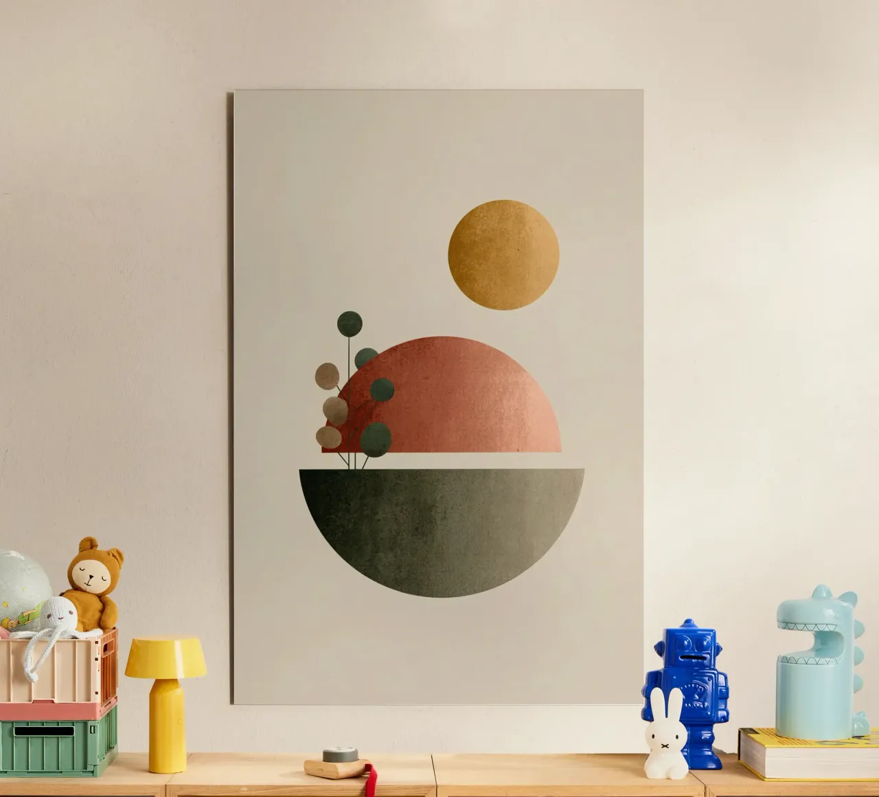 Sun Over Stillness alluminio dibond da Geometrica