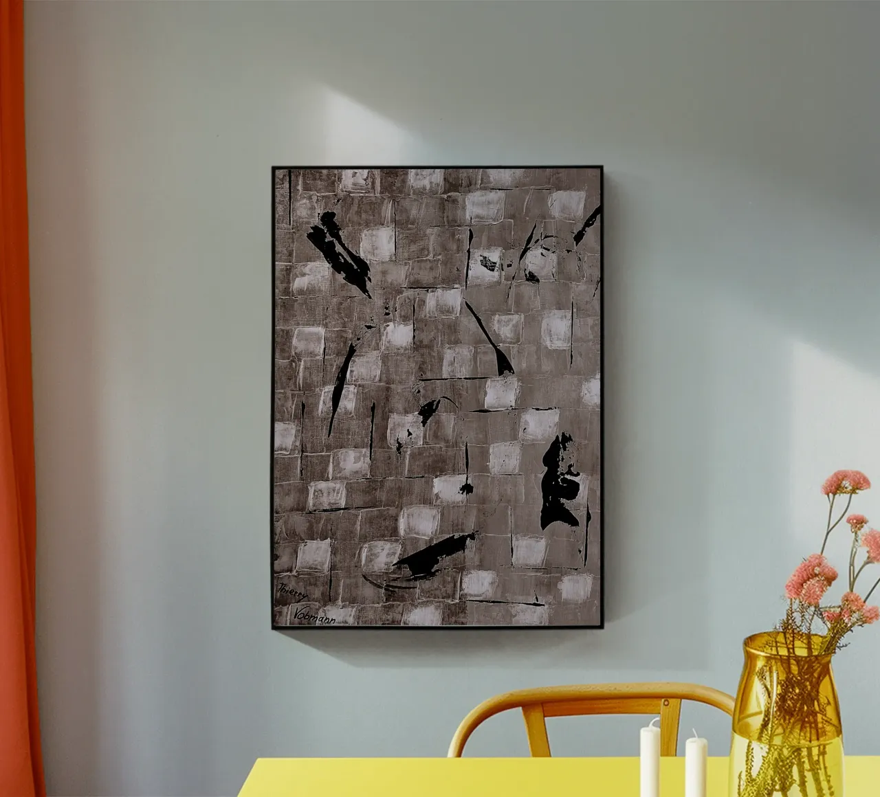 SEPIA 70 plexiglass da Thierry Vobmann Abstract painting