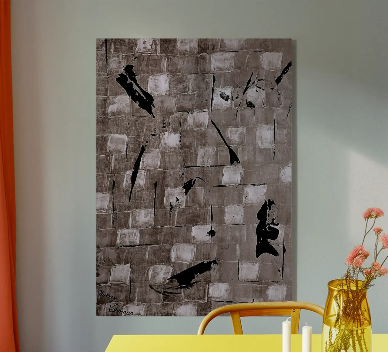 SEPIA 70 plexiglass da Thierry Vobmann Abstract painting