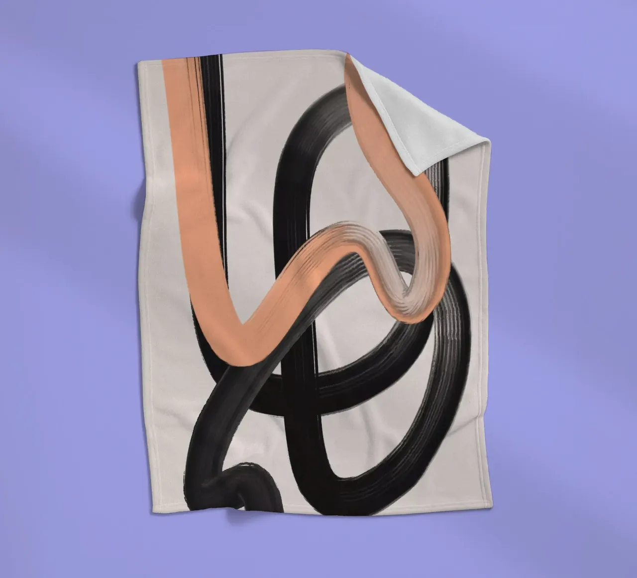 Wild Strokes No 1 coperta in pile da treechild