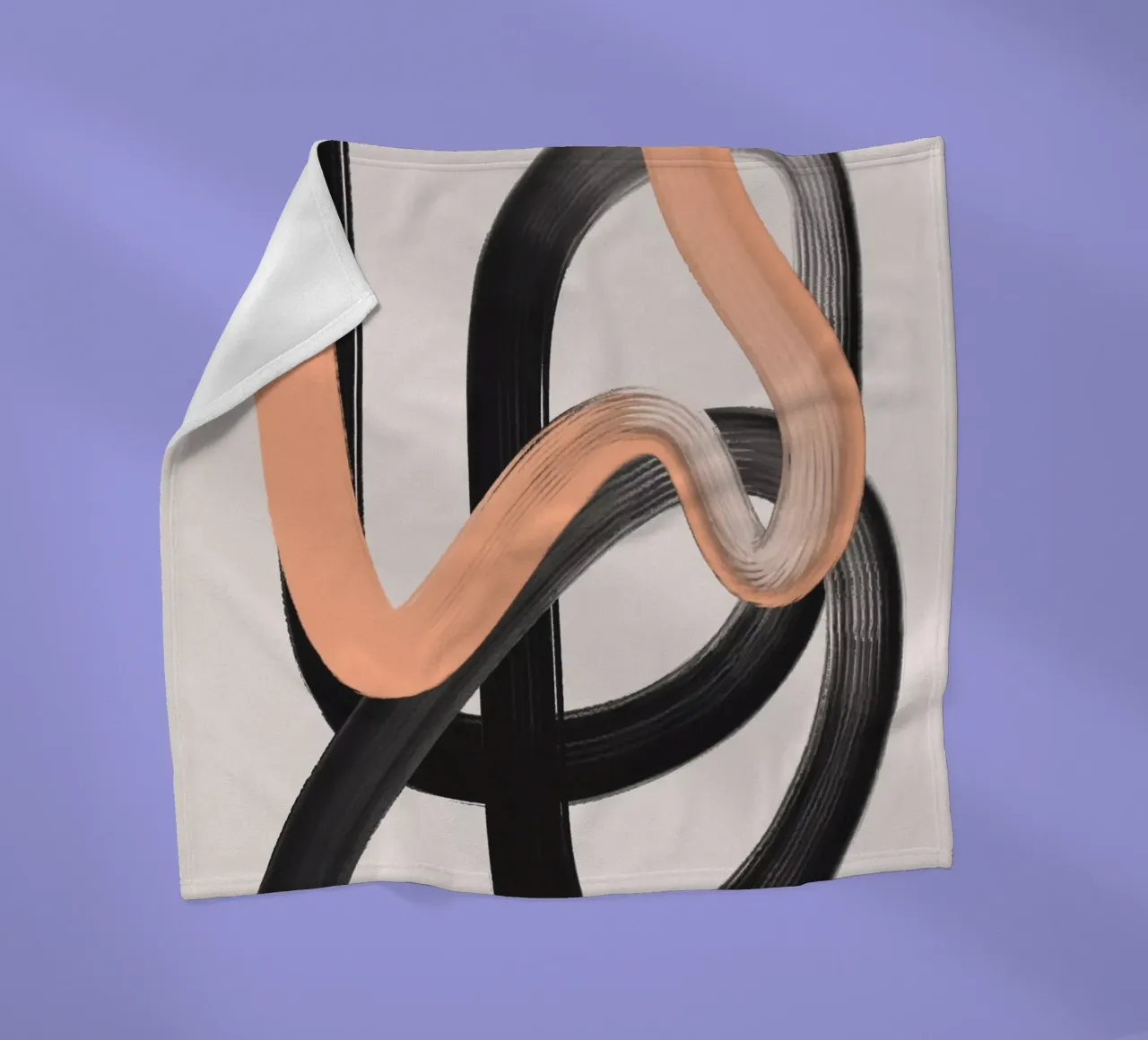 Wild Strokes No 1 coperta in pile da treechild