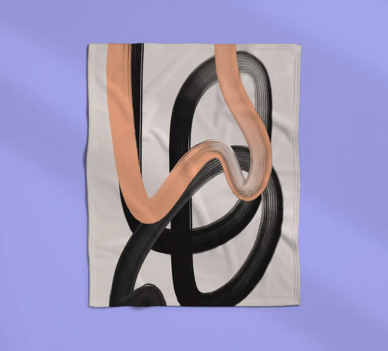 Wild Strokes No 1 coperta in pile da treechild