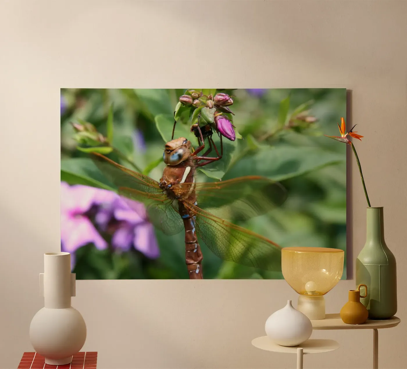 Dragonfly canvas by eyes & tries