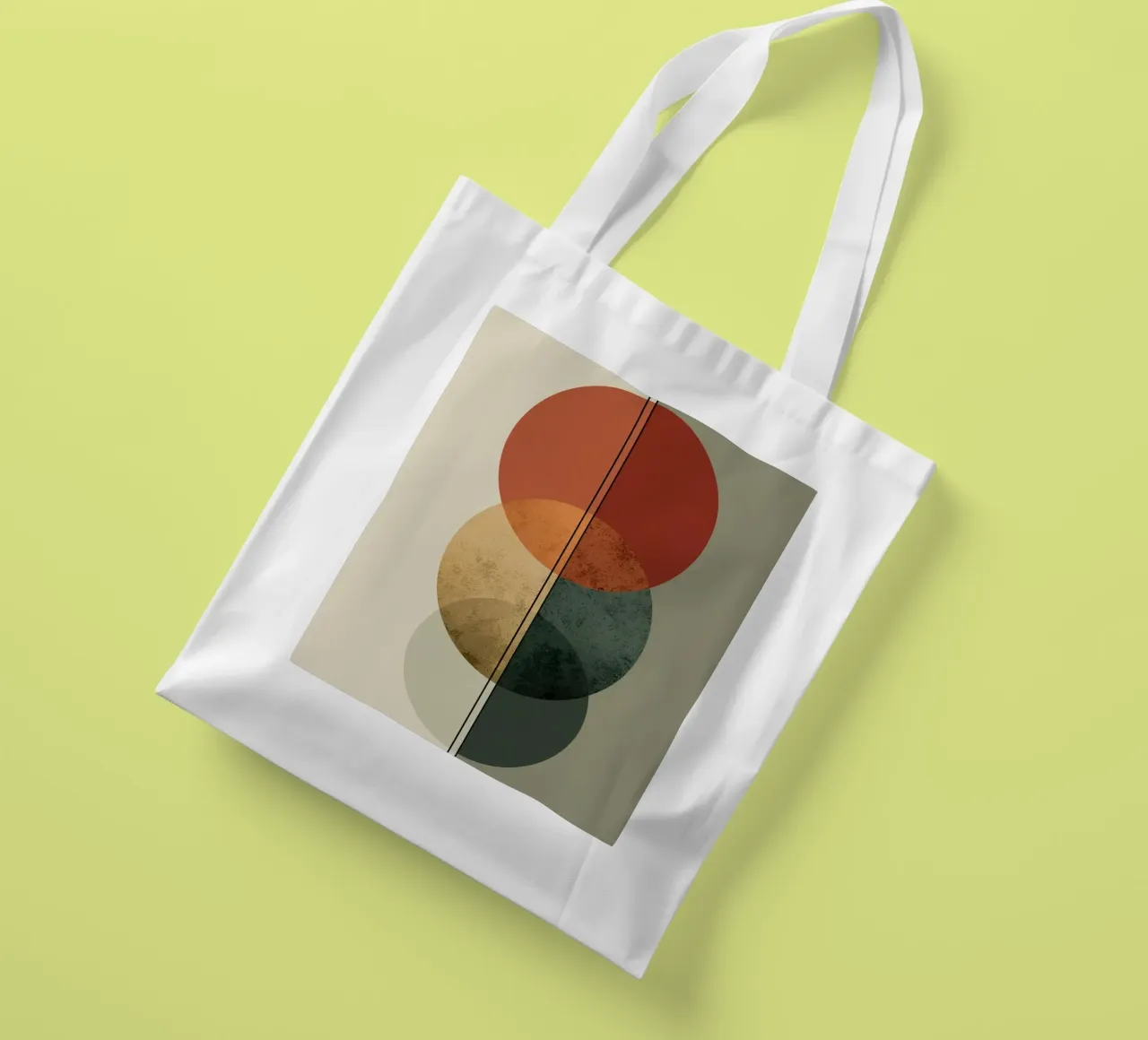 Axis of Balance borsa in juta da Geometrica