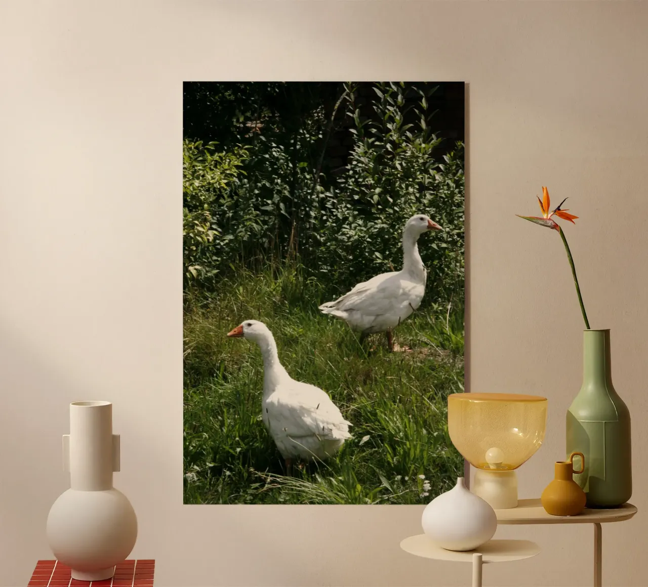 geese acrylic glass by eyes & tries