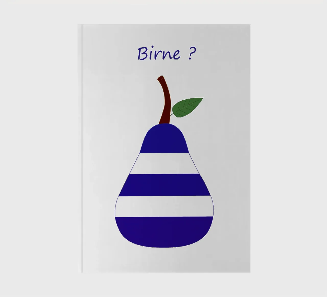 Striped pear notebook by SunflowerDE