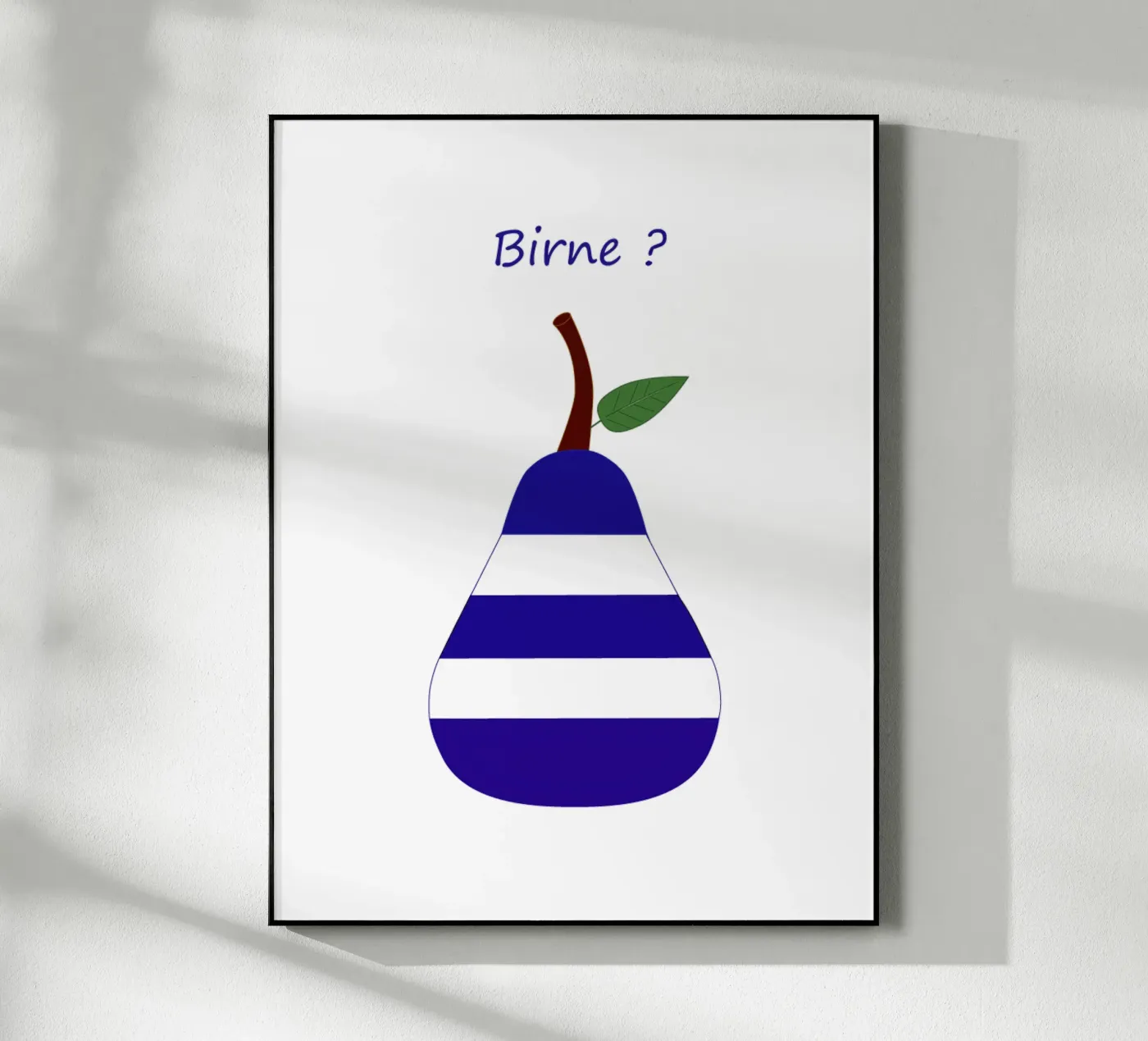 Striped pear acryl van SunflowerDE