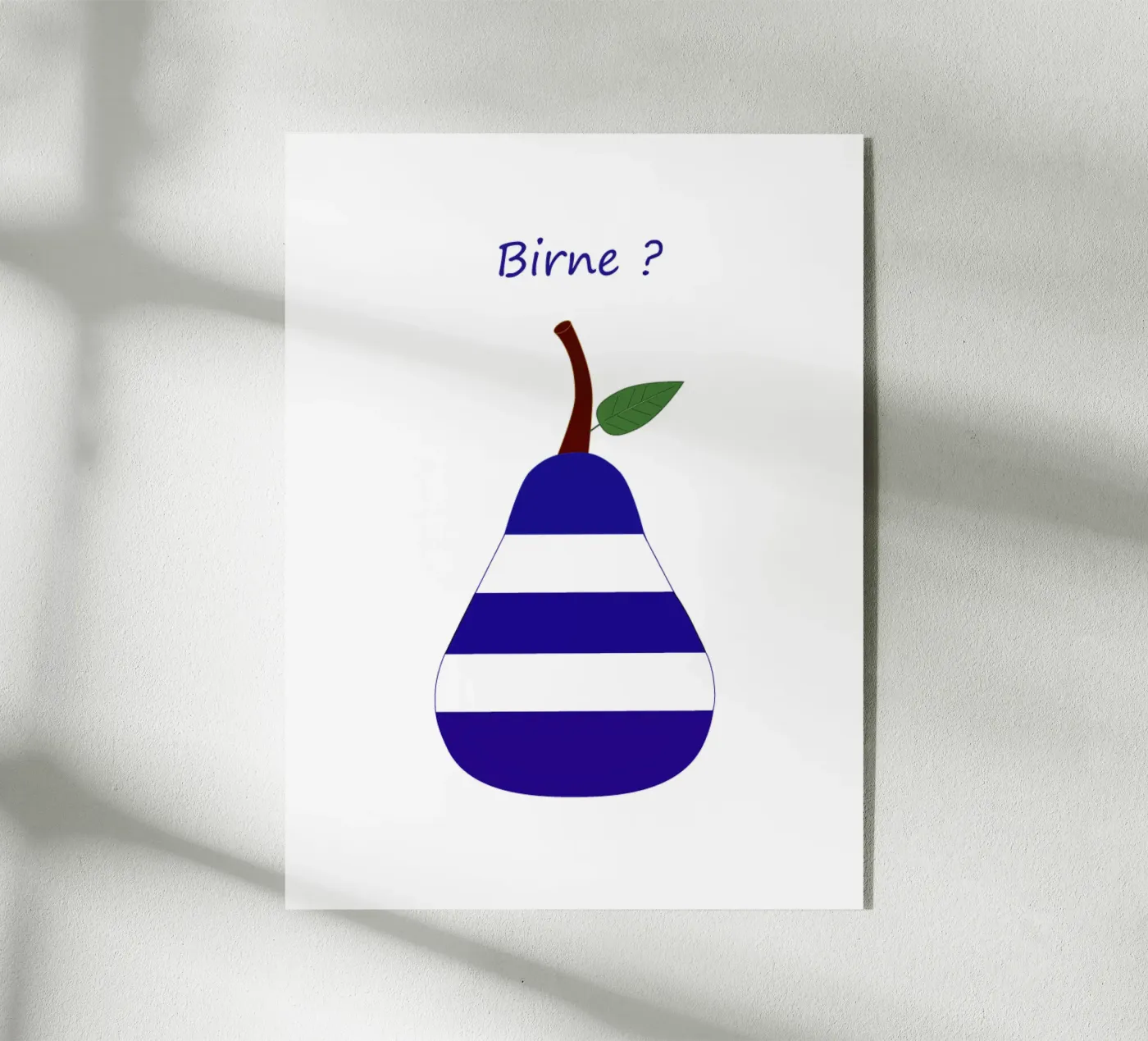 Striped pear acryl van SunflowerDE