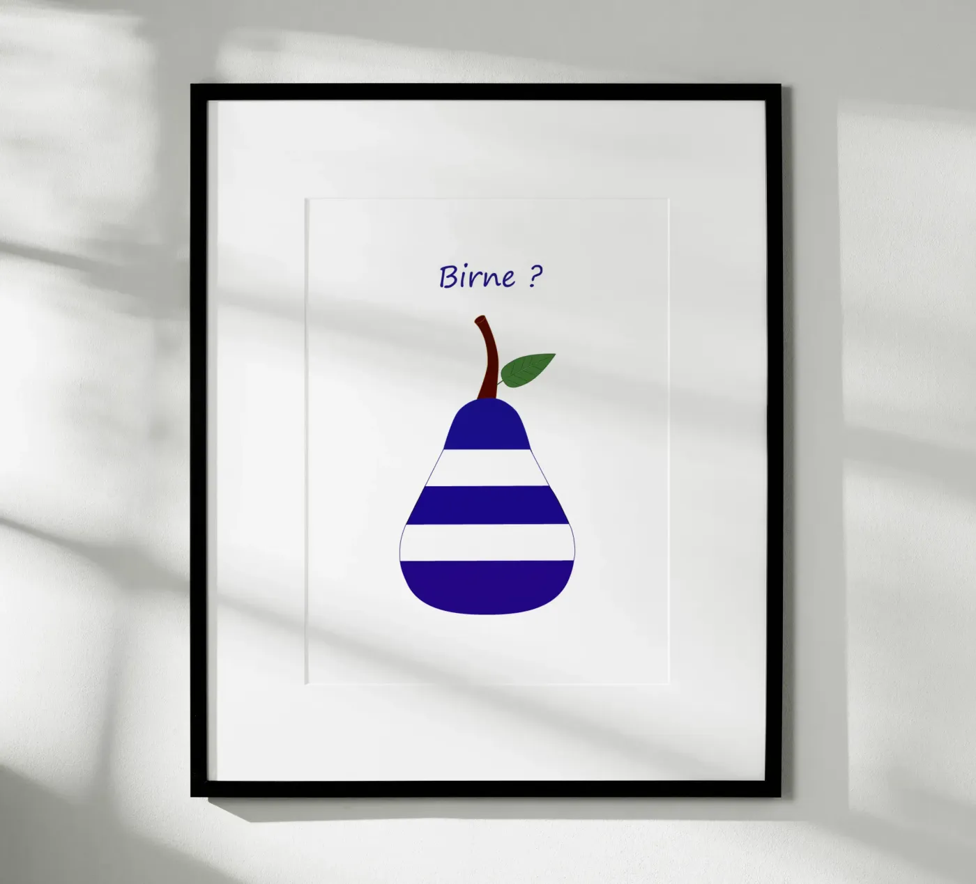 Pera a strisce poster da SunflowerDE