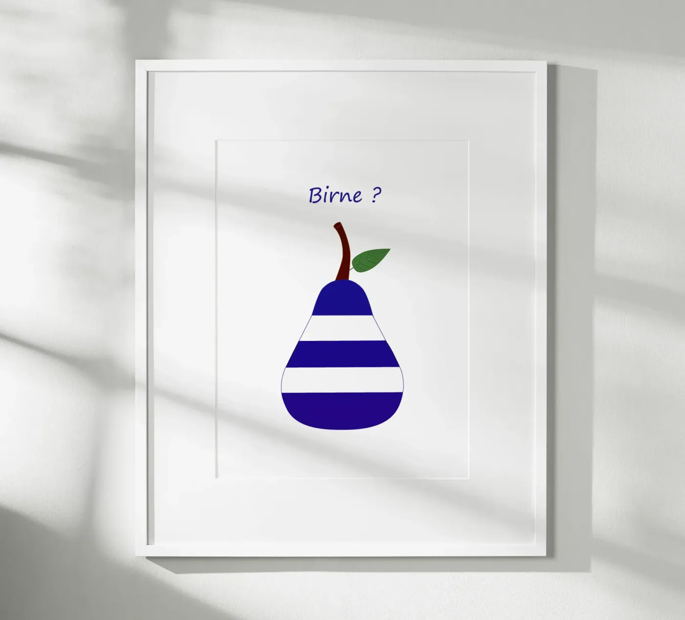 Pera a strisce poster da SunflowerDE