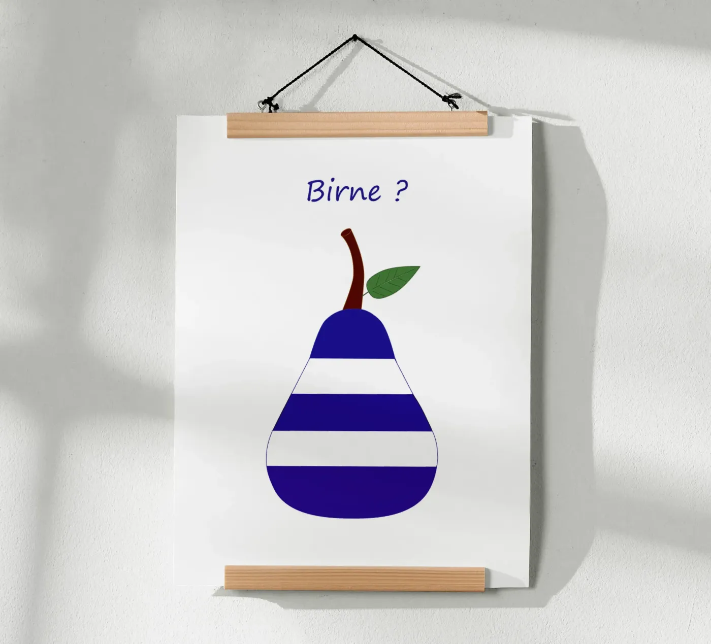 Pera a strisce poster da SunflowerDE