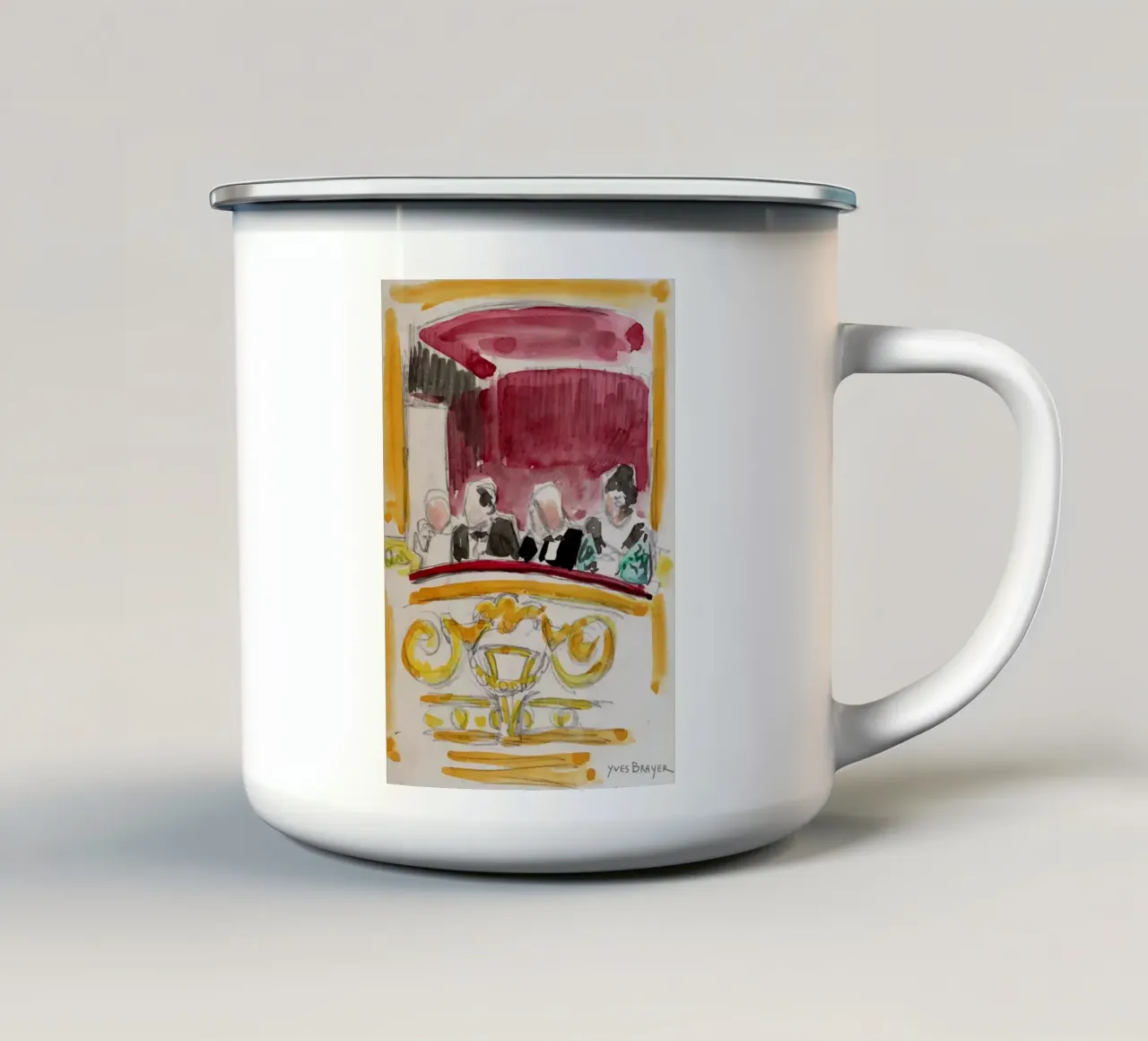 Mas en Provence tazza in smalto da Peteriespinoza Studio