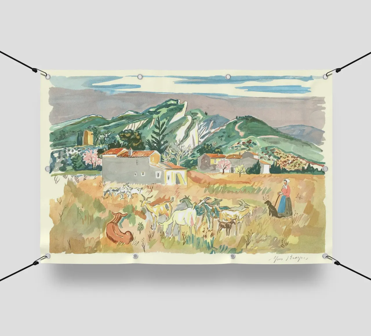 Mas en Provence telo in pvc da Peteriespinoza Studio