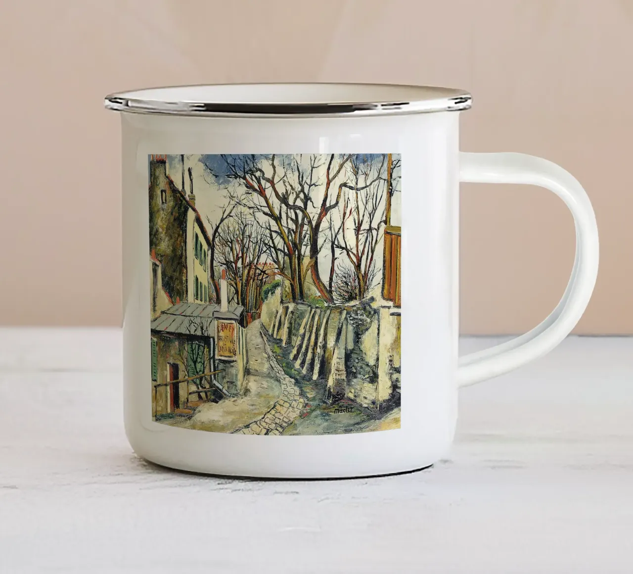 Mas en Provence tazza in smalto da Peteriespinoza Studio