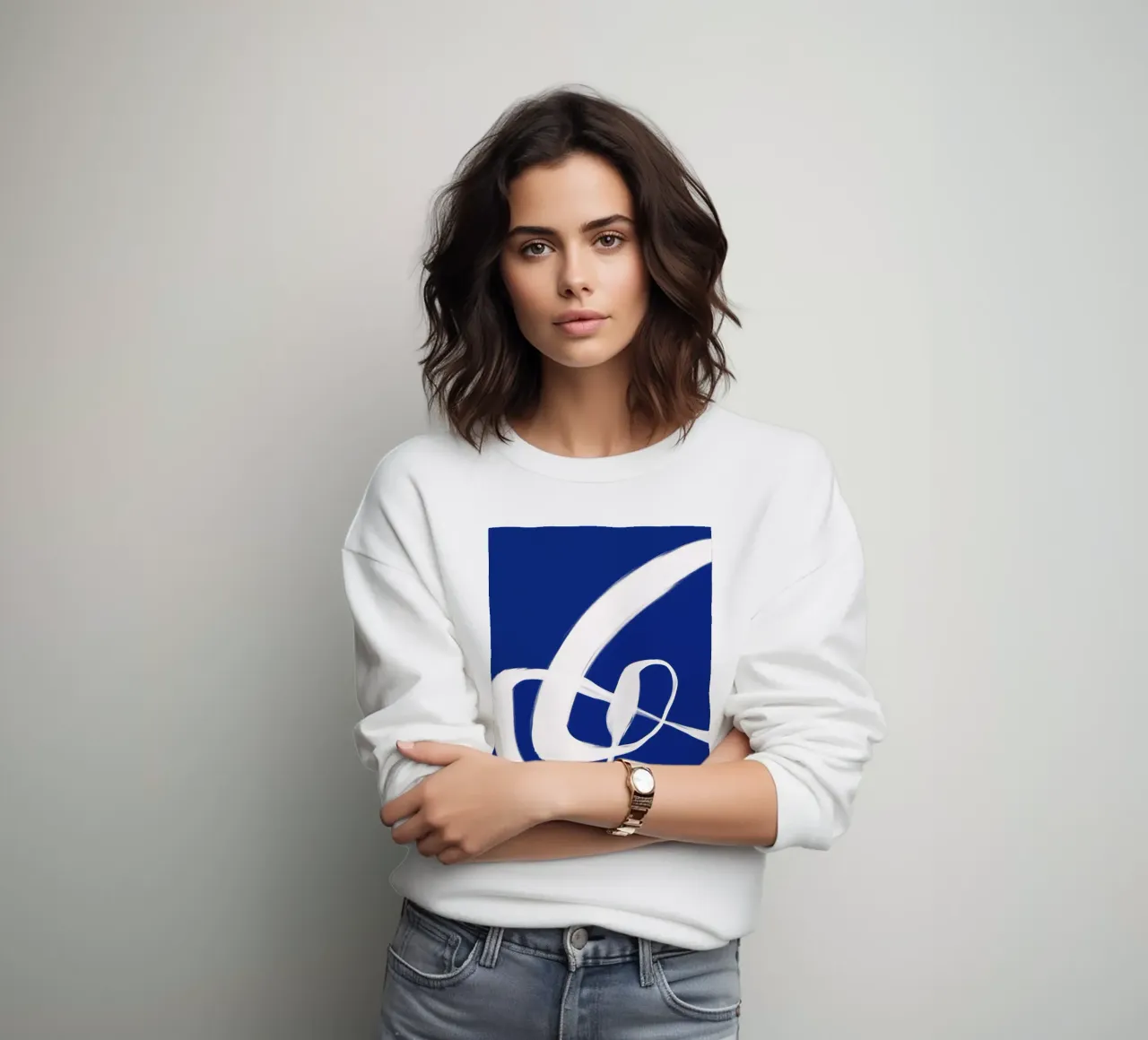 White Wave No 5 felpa da treechild