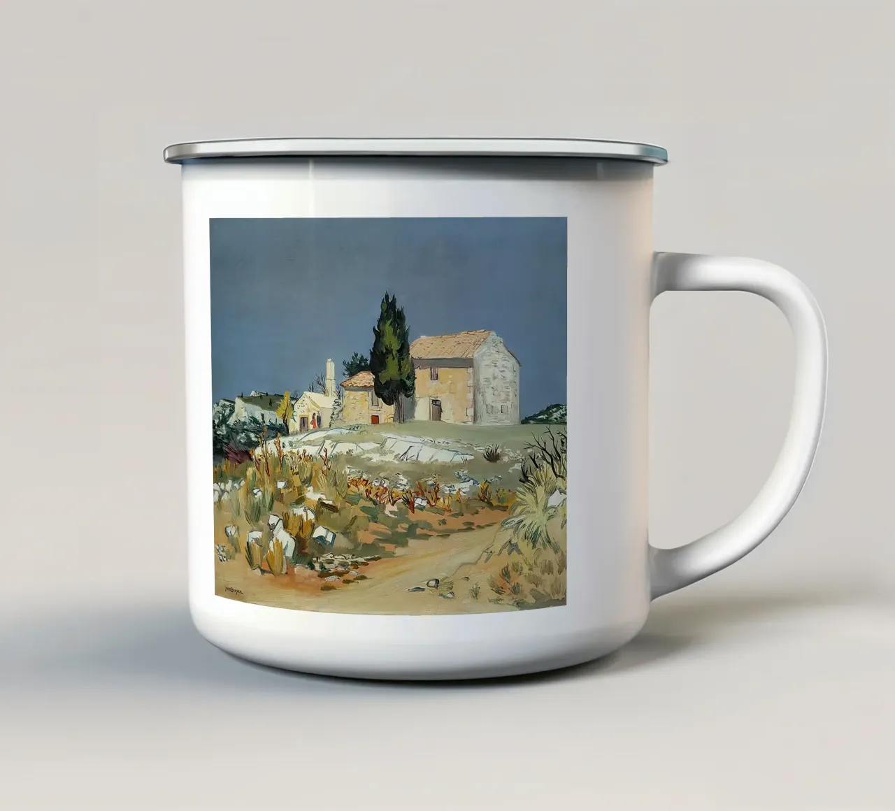 Mas en Provence tazza in smalto da Peteriespinoza Studio