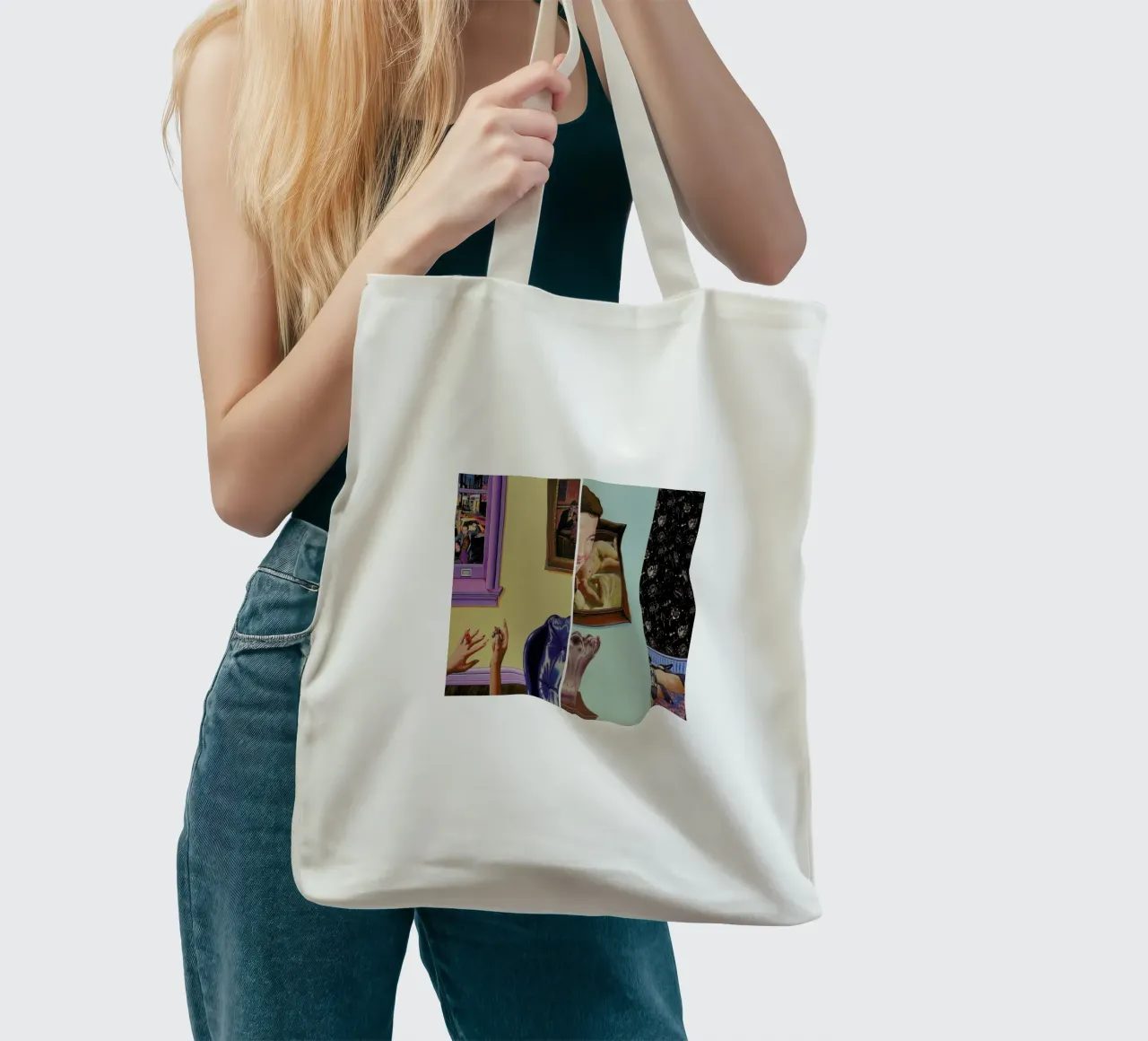 (perhaps in another place, or in another time,)we could have been friends borsa in juta da Doug Smock