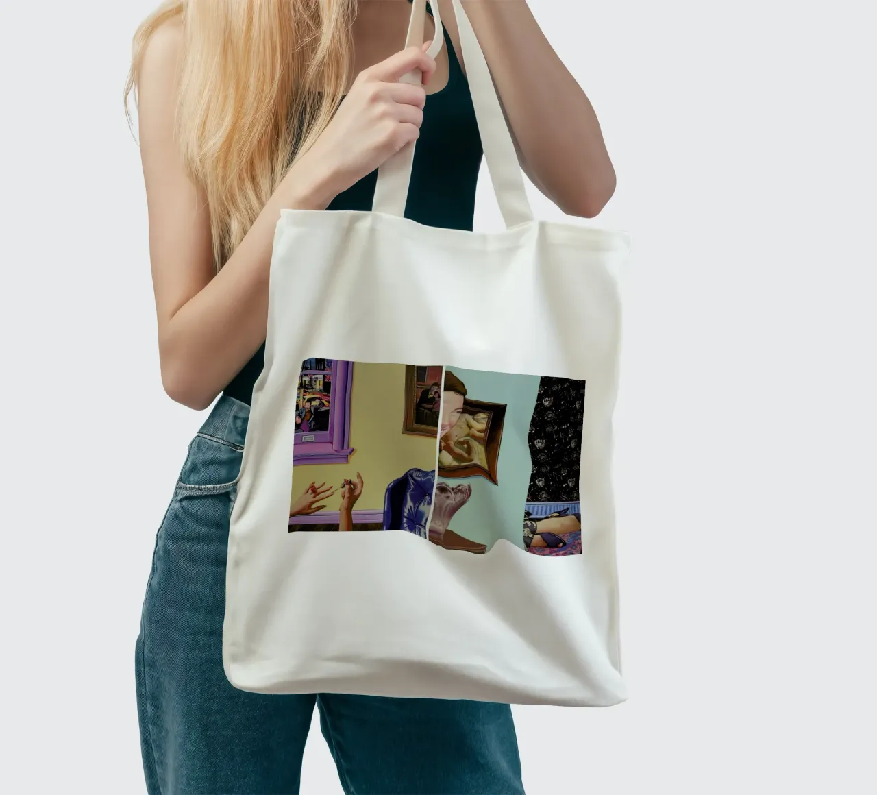 (perhaps in another place, or in another time,)we could have been friends borsa in juta da Doug Smock