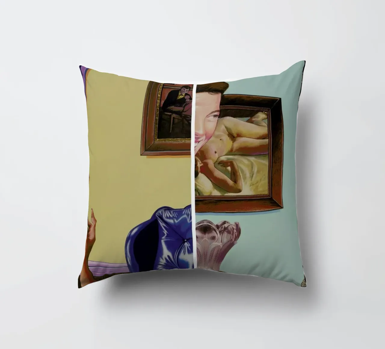 (perhaps in another place, or in another time,)we could have been friends cuscino da Doug Smock