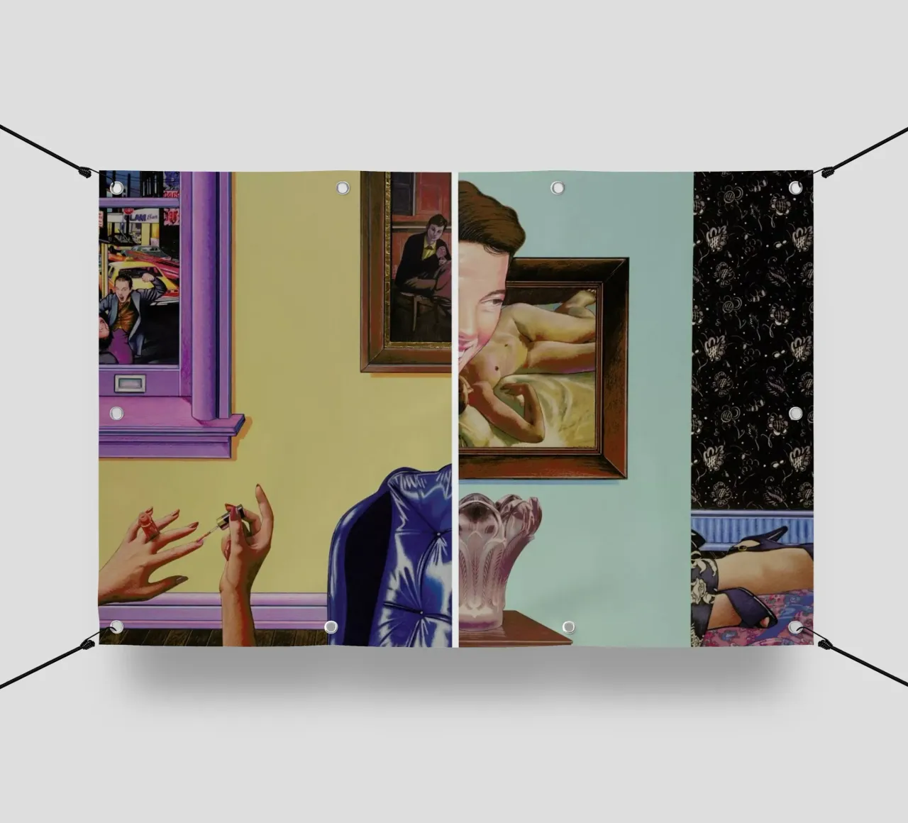 (perhaps in another place, or in another time,)we could have been friends telo in pvc da Doug Smock