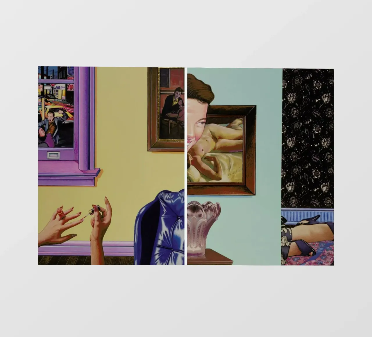 (perhaps in another place, or in another time,)we could have been friends telo in pvc da Doug Smock