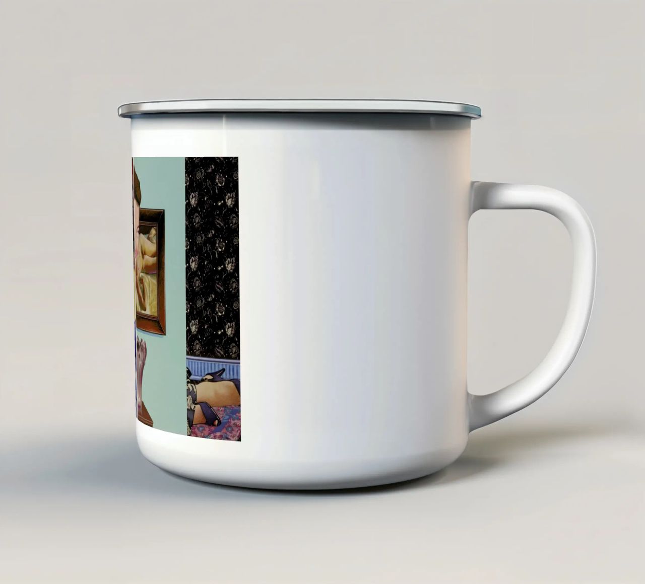 (perhaps in another place, or in another time,)we could have been friends tazza in smalto da Doug Smock