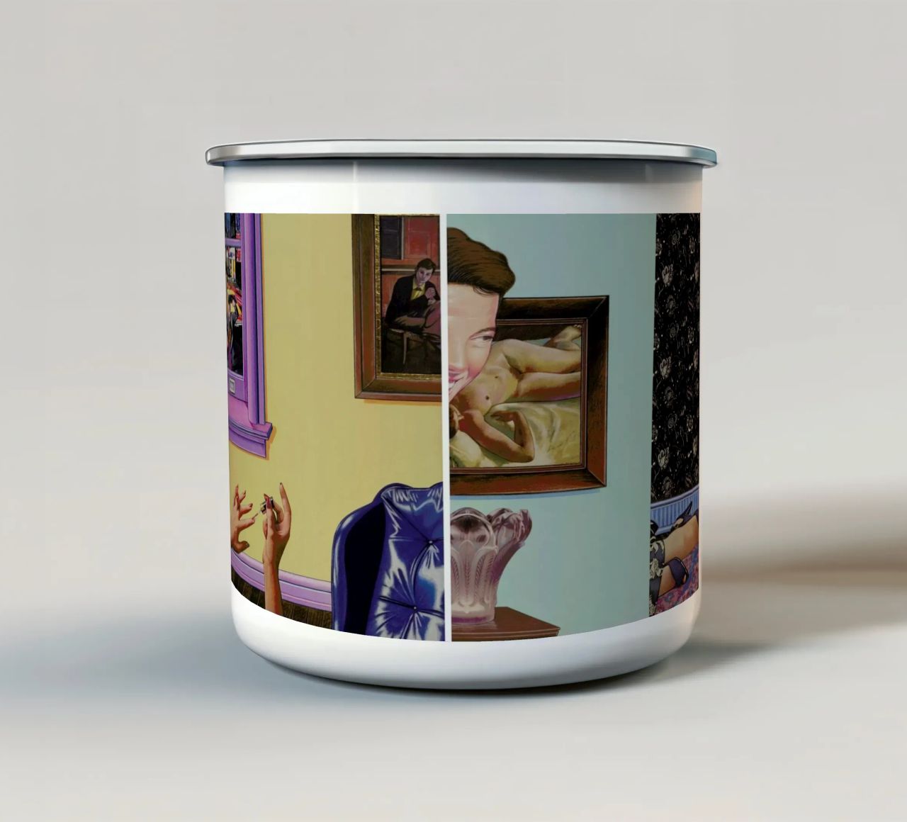 (perhaps in another place, or in another time,)we could have been friends tazza in smalto da Doug Smock