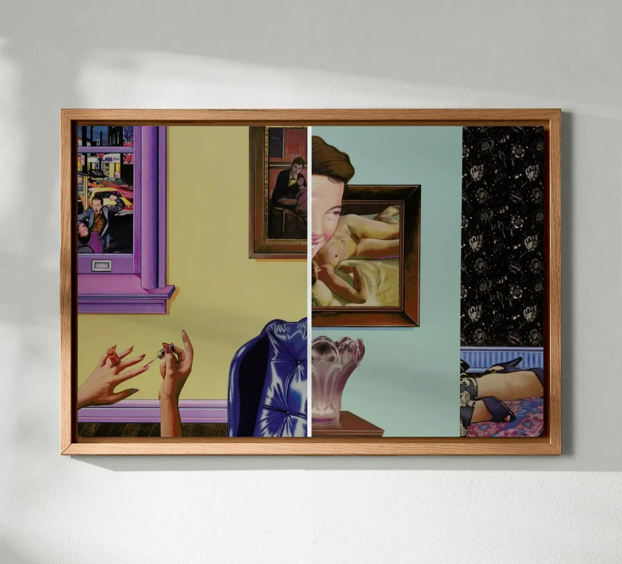 (perhaps in another place, or in another time,)we could have been friends canvas van Doug Smock