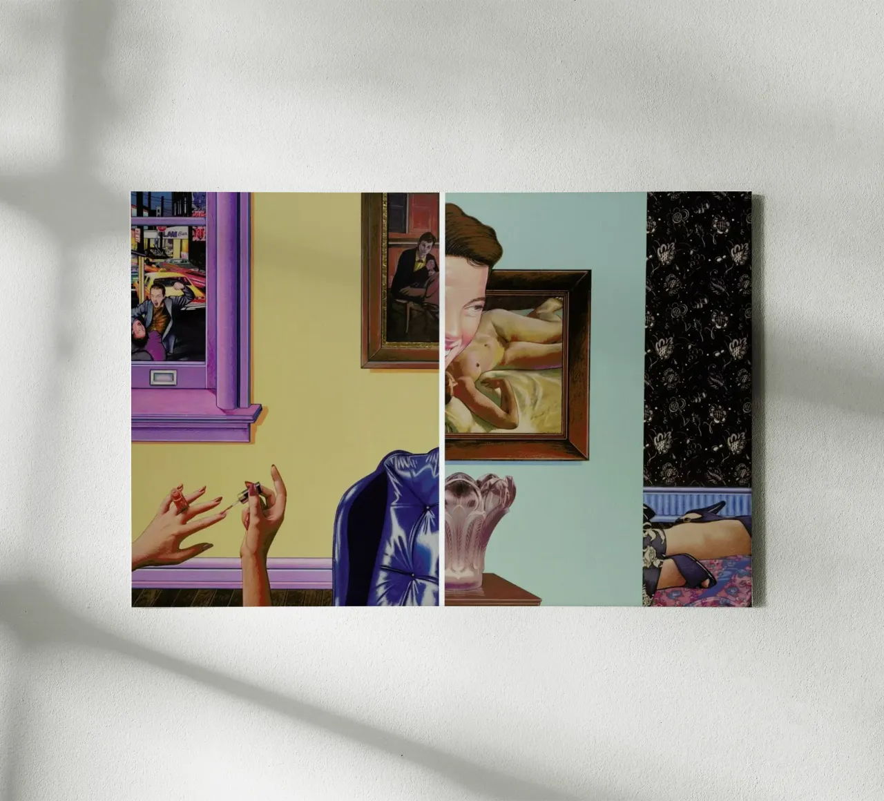 (perhaps in another place, or in another time,)we could have been friends canvas van Doug Smock