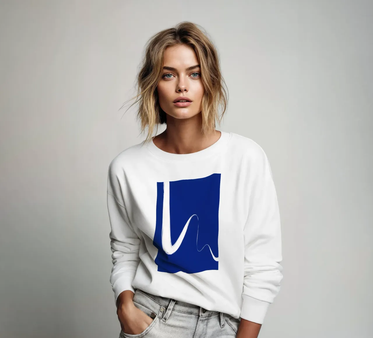 White Wave No 1 sweatshirt by treechild