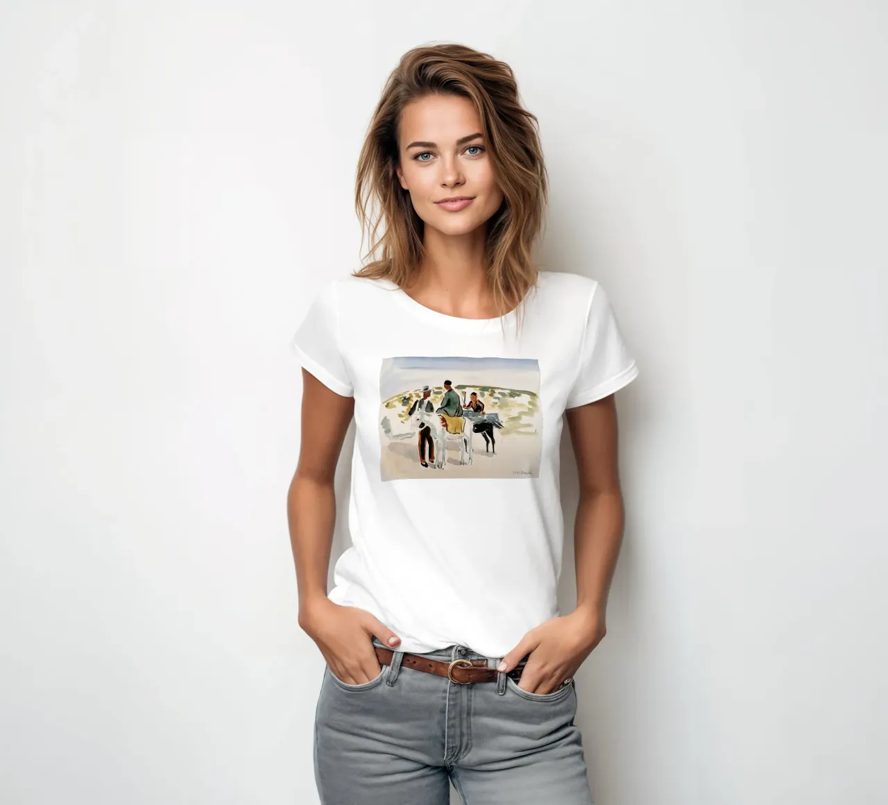 Cavalieri in Camargue t-shirt da donna da Peteriespinoza Studio