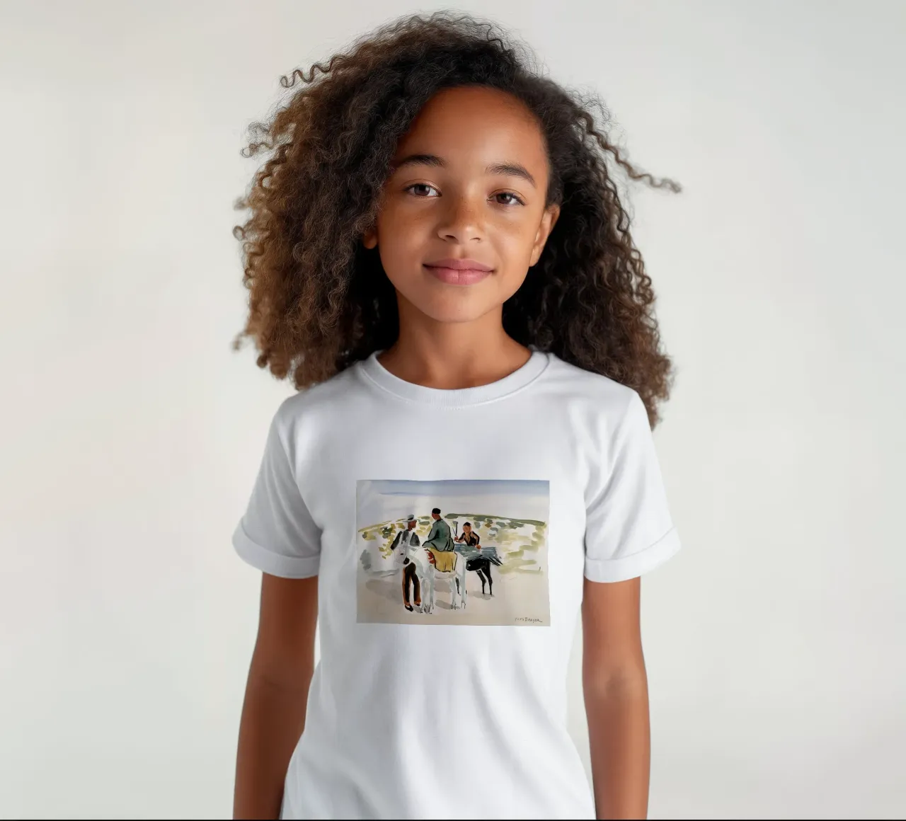 Cavalieri in Camargue t-shirt bambini da Peteriespinoza Studio