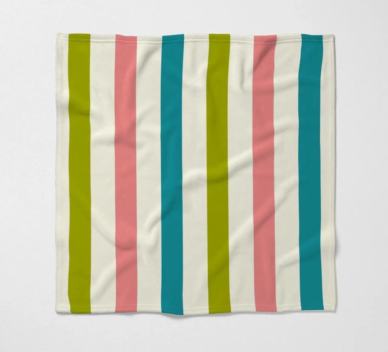 Retro 60s Vibrant Summer Vibes Stripes No1 coperta in pile da TijanaArtStudio88