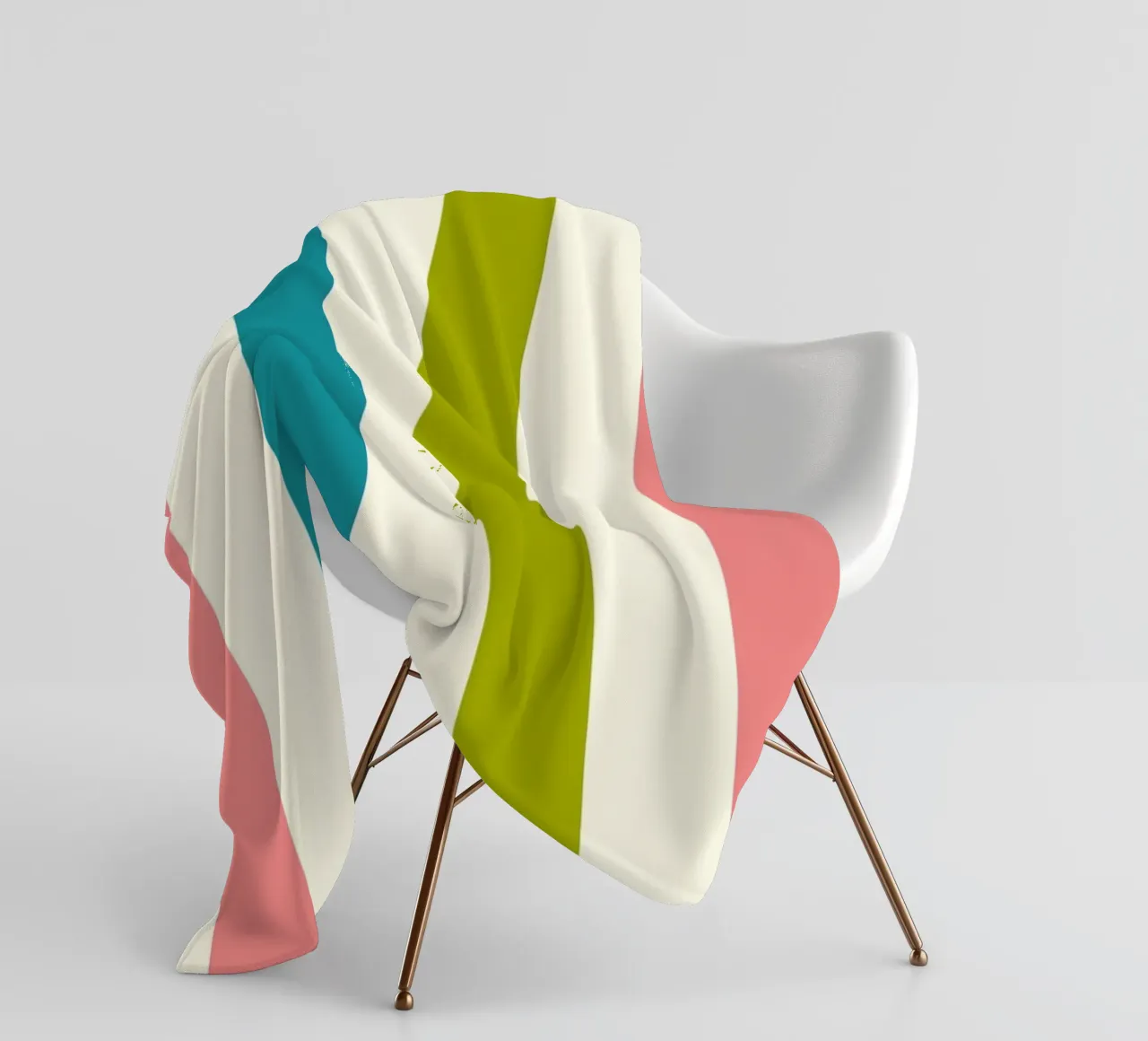 Retro 60s Vibrant Summer Vibes Stripes No1 coperta in pile da TijanaArtStudio88