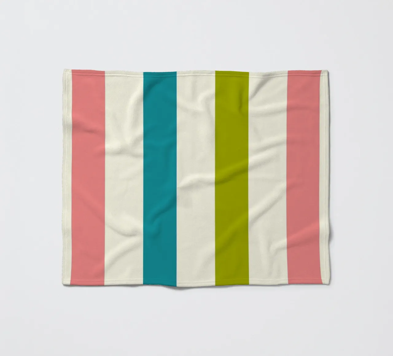Retro 60s Vibrant Summer Vibes Stripes No1 coperta in pile da TijanaArtStudio88