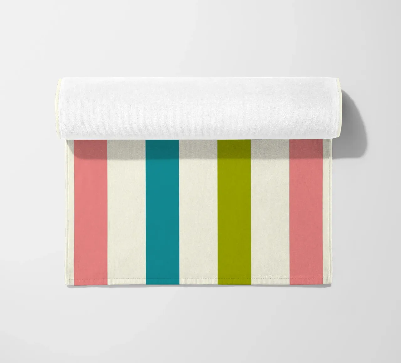 Retro 60s Vibrant Summer Vibes Stripes No1 telo mare da TijanaArtStudio88