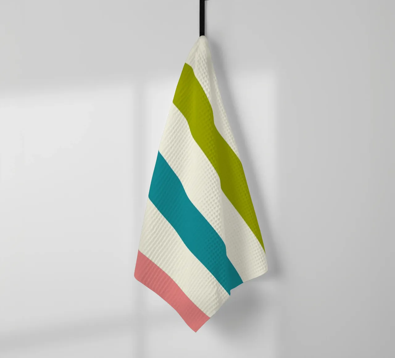 Retro 60s Vibrant Summer Vibes Stripes No1 canovaccio da cucina da TijanaArtStudio88