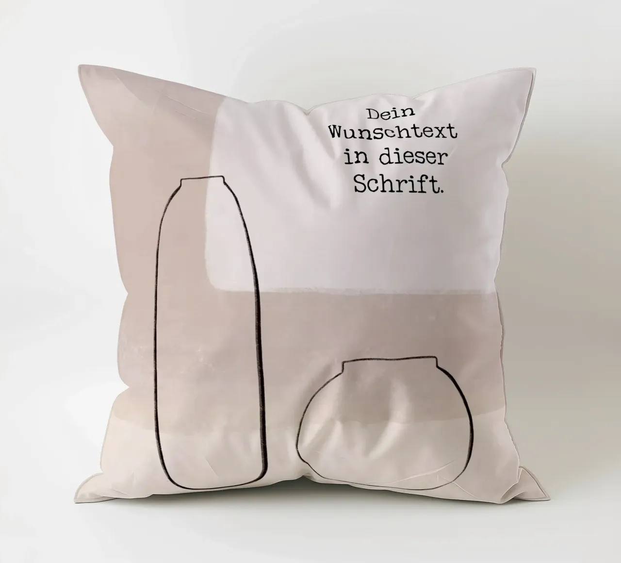 Wunschtext - Abstrakter Minimalismus cuscino da BAINAI