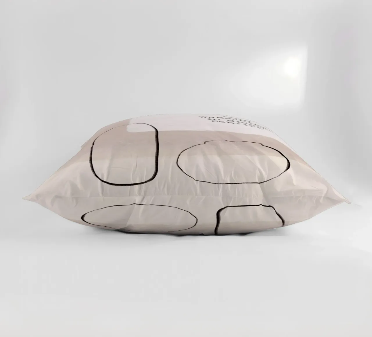 Wunschtext - Abstrakter Minimalismus cuscino da BAINAI