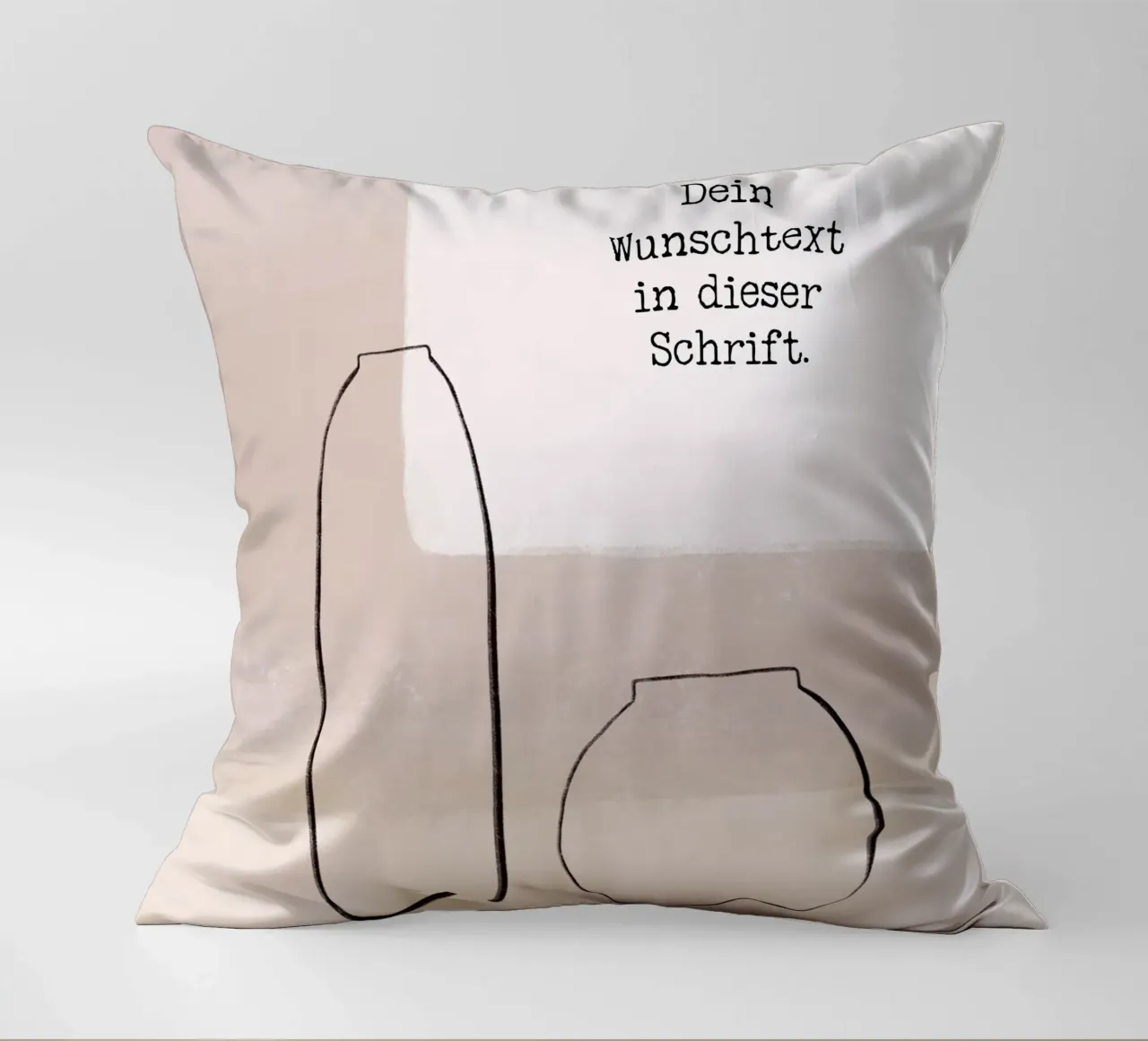 Wunschtext - Abstrakter Minimalismus cuscino da BAINAI