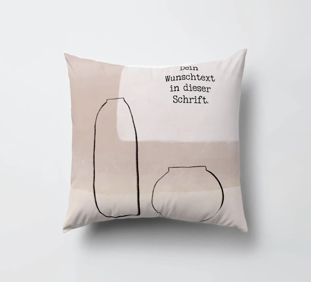 Wunschtext - Abstrakter Minimalismus cuscino da BAINAI