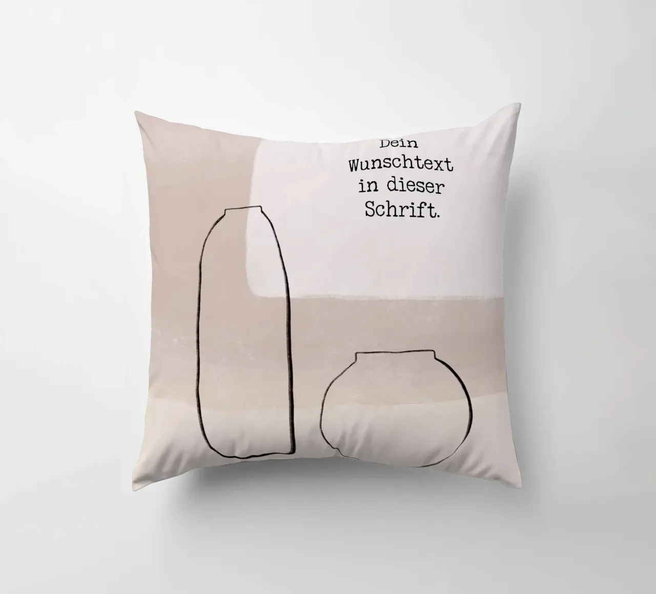 Wunschtext - Abstrakter Minimalismus cuscino da BAINAI