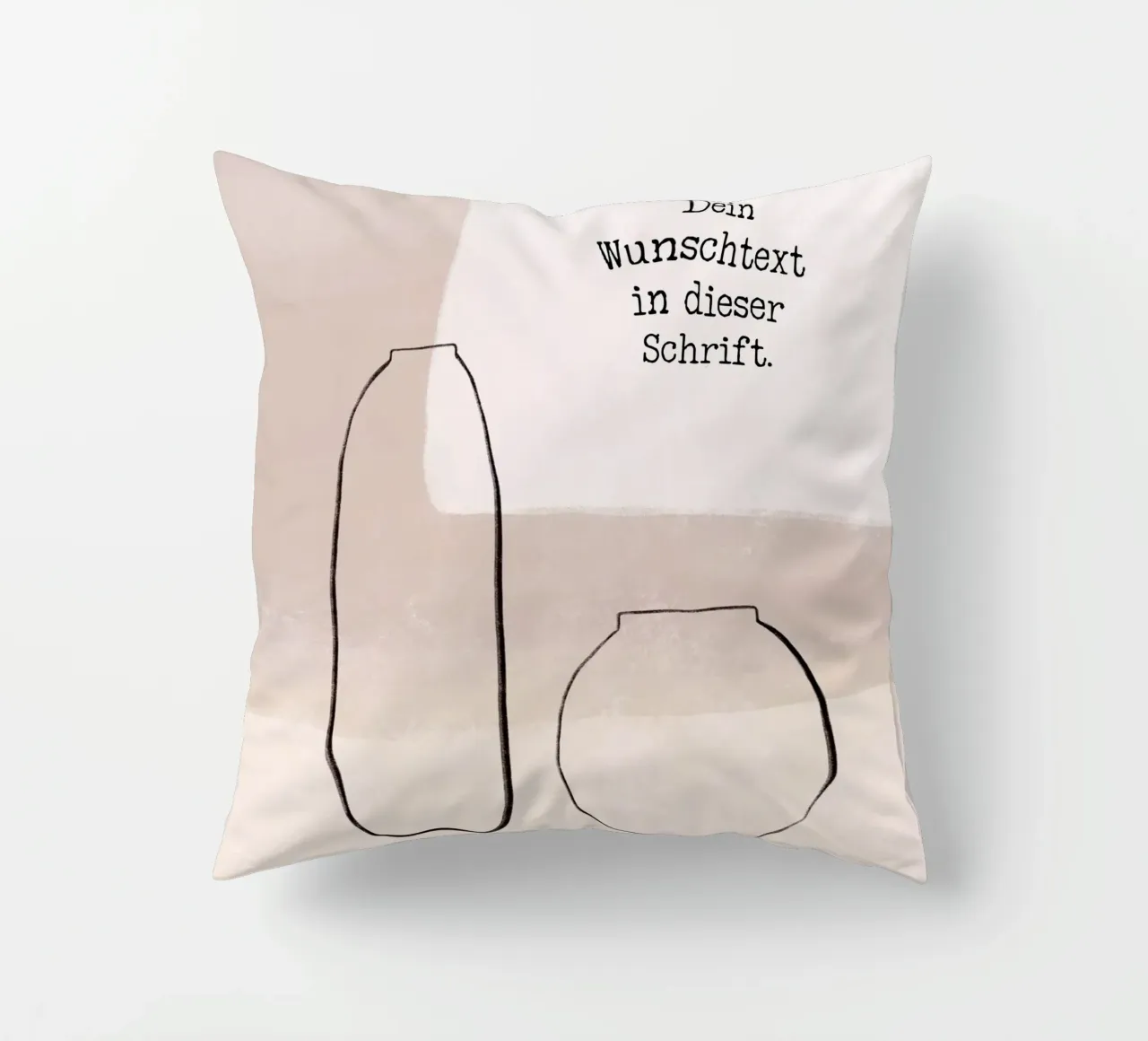 Wunschtext - Abstrakter Minimalismus cuscino da BAINAI