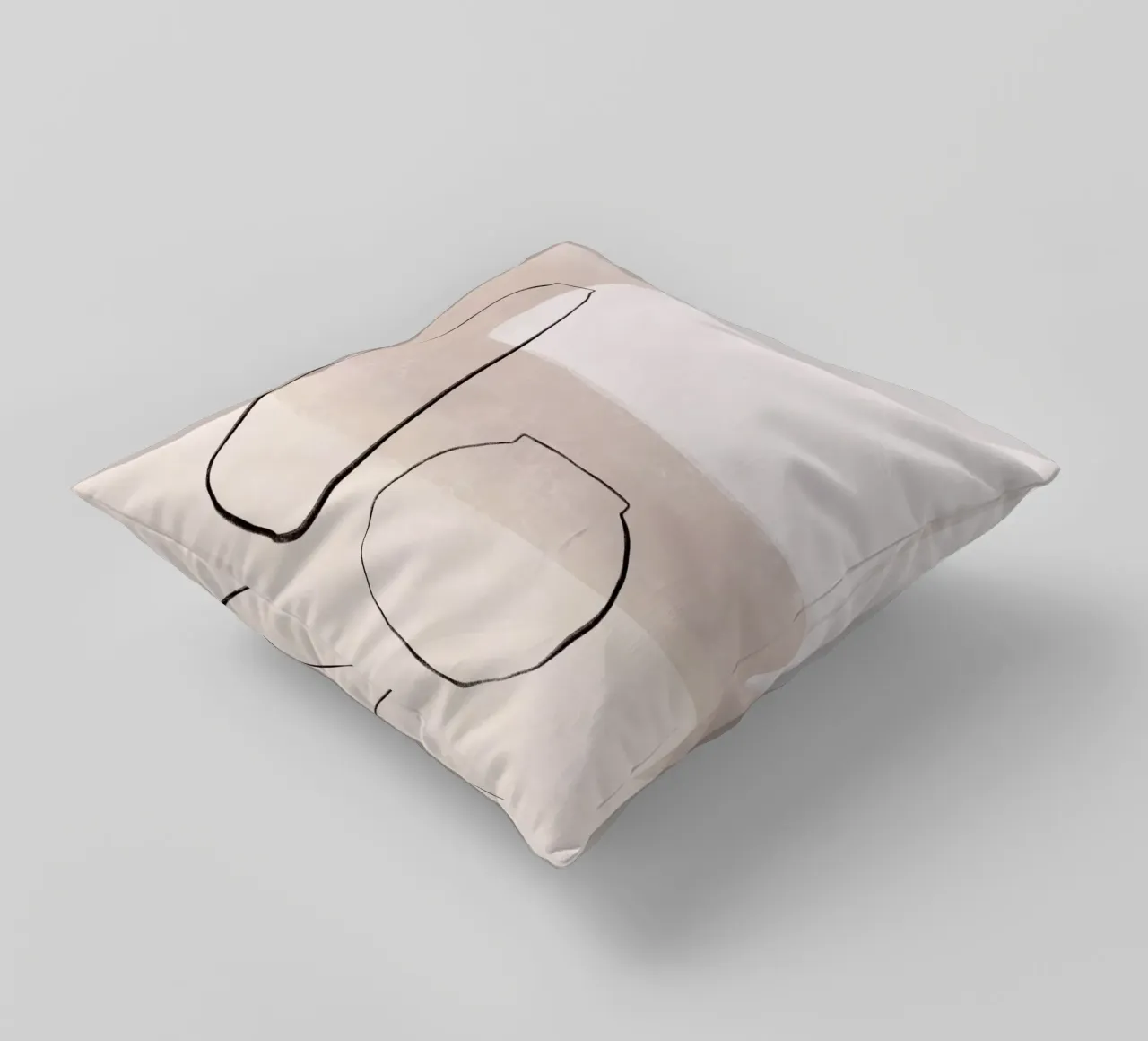 Abstract Minimalism I cuscino da BAINAI