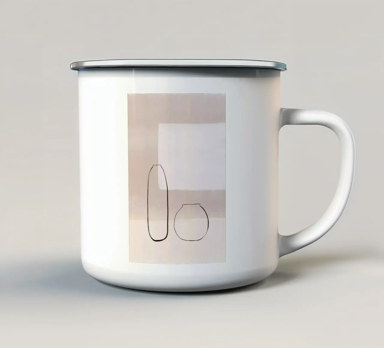Abstract Minimalism I tazza in smalto da BAINAI