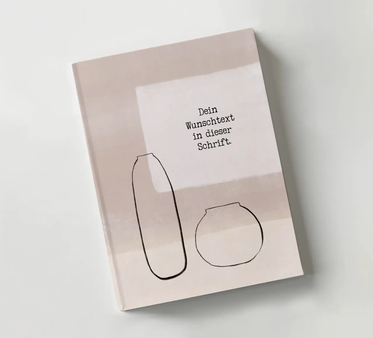 Wunschtext - Abstrakter Minimalismus Notizbuch von BAINAI