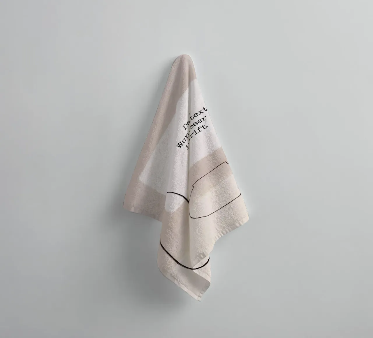 Wunschtext - Abstrakter Minimalismus serviette de bain de BAINAI