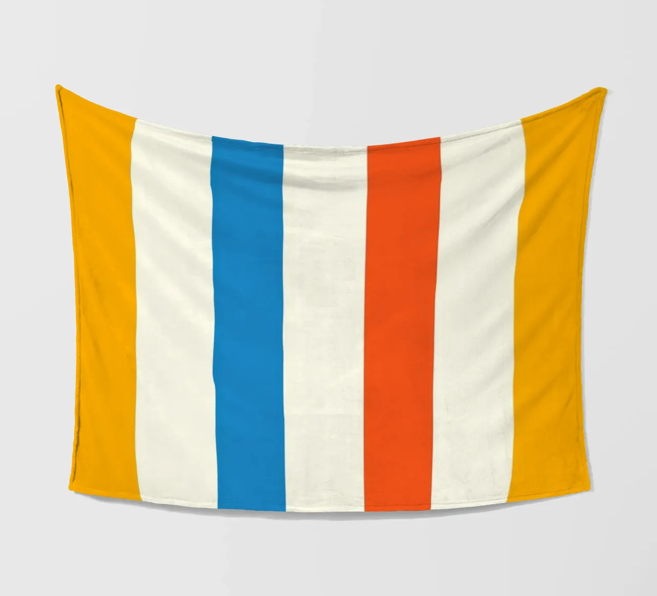 Retro 60s Vibrant Summer Vibes Stripes No2 coperta in pile da TijanaArtStudio88