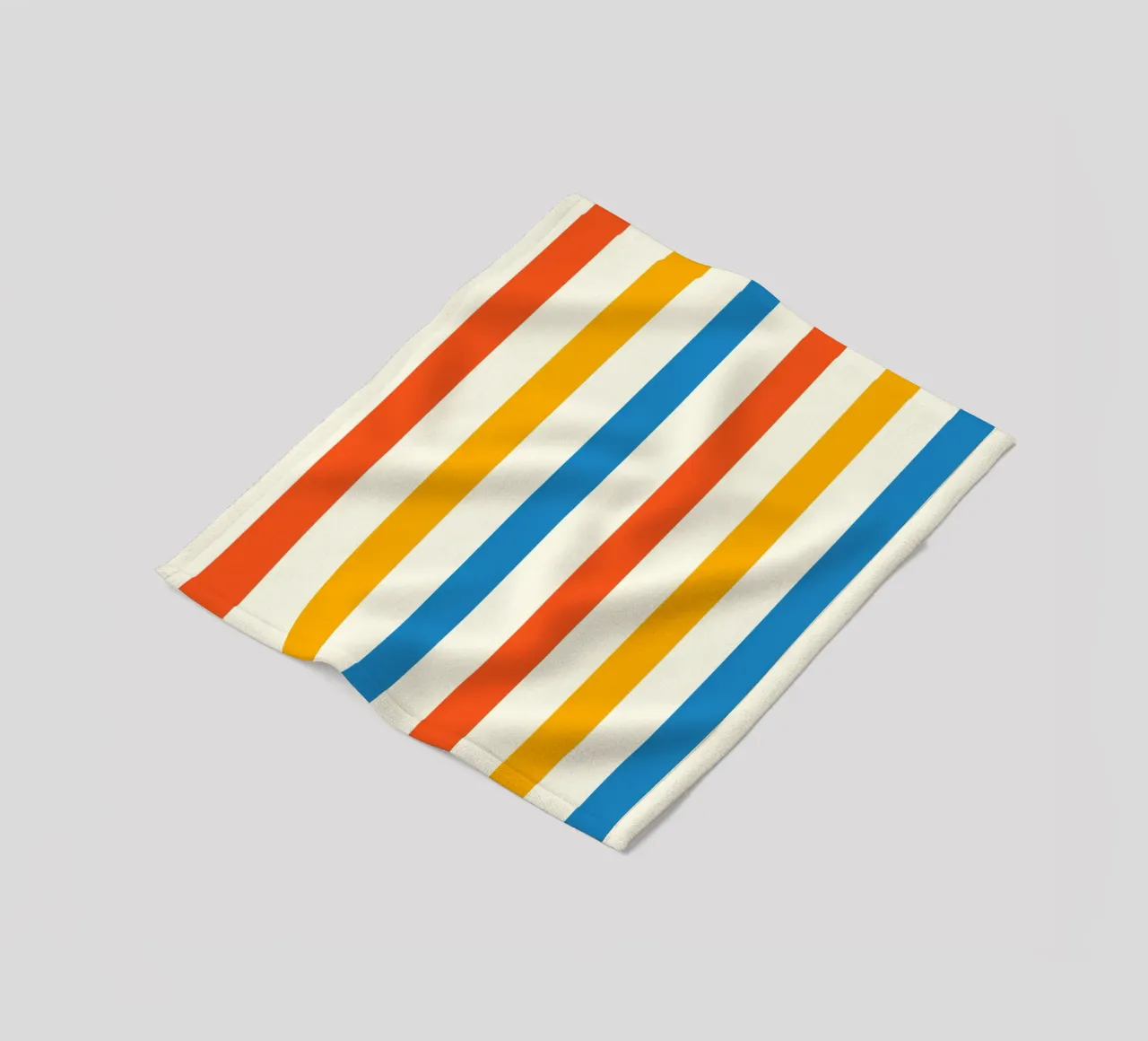 Retro 60s Vibrant Summer Vibes Stripes No2 coperta in pile da TijanaArtStudio88